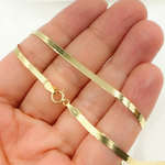 Load image into Gallery viewer, 024G2CPY4L001. 14k Solid Yellow Gold Herringbone Chain
