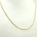 Load image into Gallery viewer, 050FA5P1T5. 14K Solid Gold Paperclip Marina Link Chain
