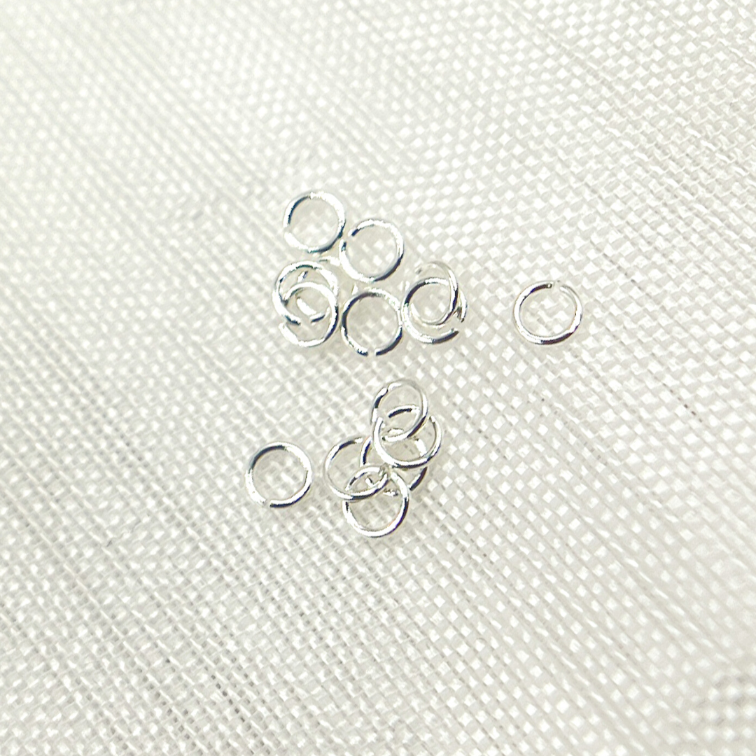White Sterling Silver Open Jump Ring