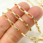 Load image into Gallery viewer, Gold Plated 925 Sterling Silver Flat Oval Link Chain. Z100GS
