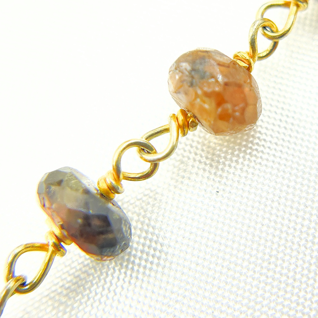 Andalusite Gold Plated Wire Chain.