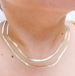 Load image into Gallery viewer, 032G2CPY4L001. 14K Solid Gold Herringbone Chain
