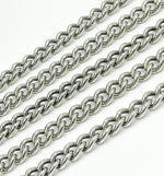 Load image into Gallery viewer, Oxidized 925 Sterling Silver Curb Chain. Y5OX
