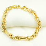 Load image into Gallery viewer, 14k Solid Gold Box Bracelet
