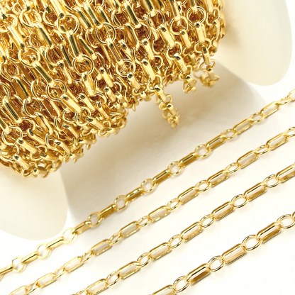 14K Gold Filled Round and Large Link Chain