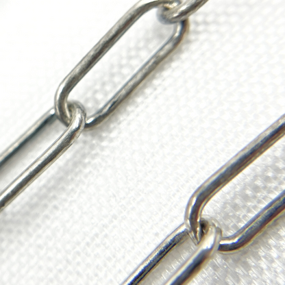 Oxidized Sterling Silver Paperclip Chain