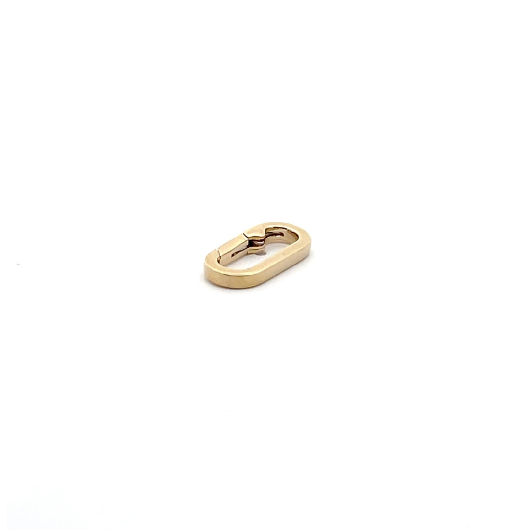 14K Solid Gold Oval Clasp