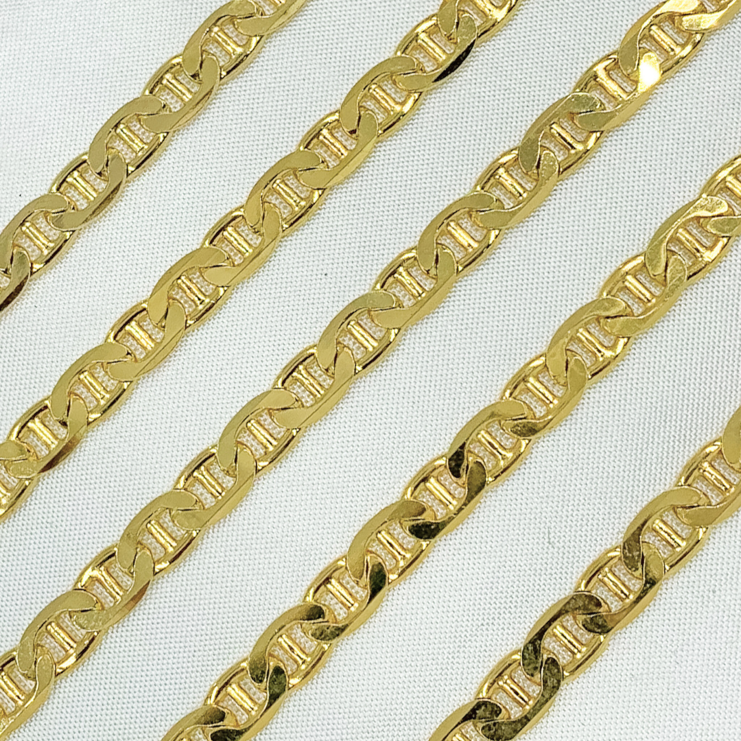 Gold Plated 925 Sterling Silver Marina Chain. Y77GP