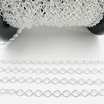 Load image into Gallery viewer, 925 Sterling Silver Big and Small Oval Link Chain. Z77SS
