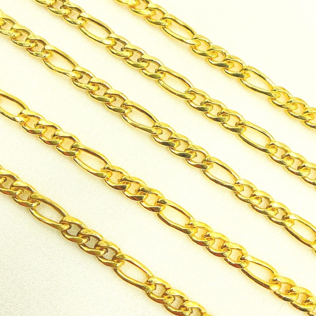 14k Gold Filled Figaro Chain. 5031CHRGF