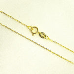 Load image into Gallery viewer, 025FCLT5. 14K Solid Yellow Gold Diamond Cut Paperclip Link Chain
