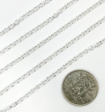 Load image into Gallery viewer, 925 Sterling Silver Round 3mm Link Chain. V116SS
