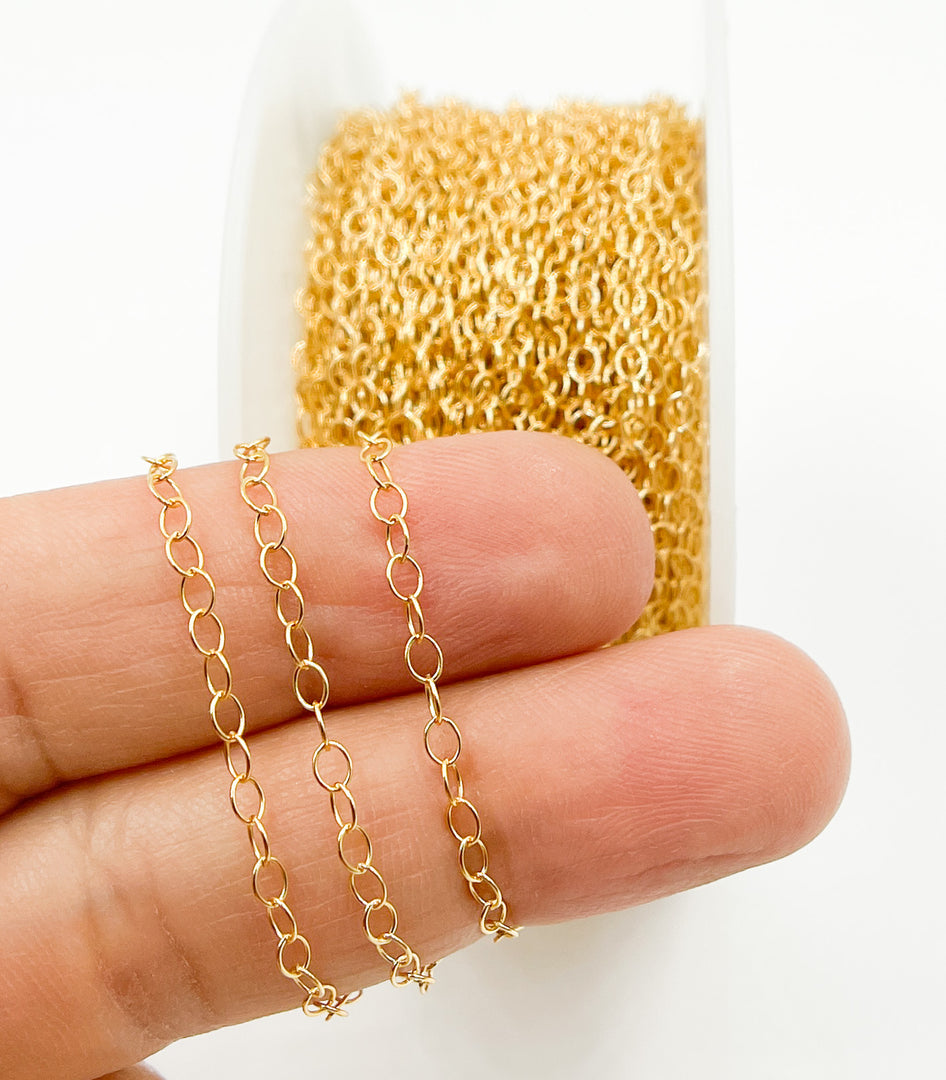 14k Gold Filled Cable Chain. 1212GF