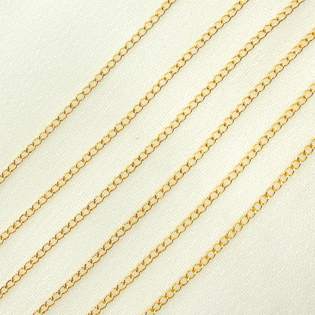 14K Gold Filled Curb Link Chain
