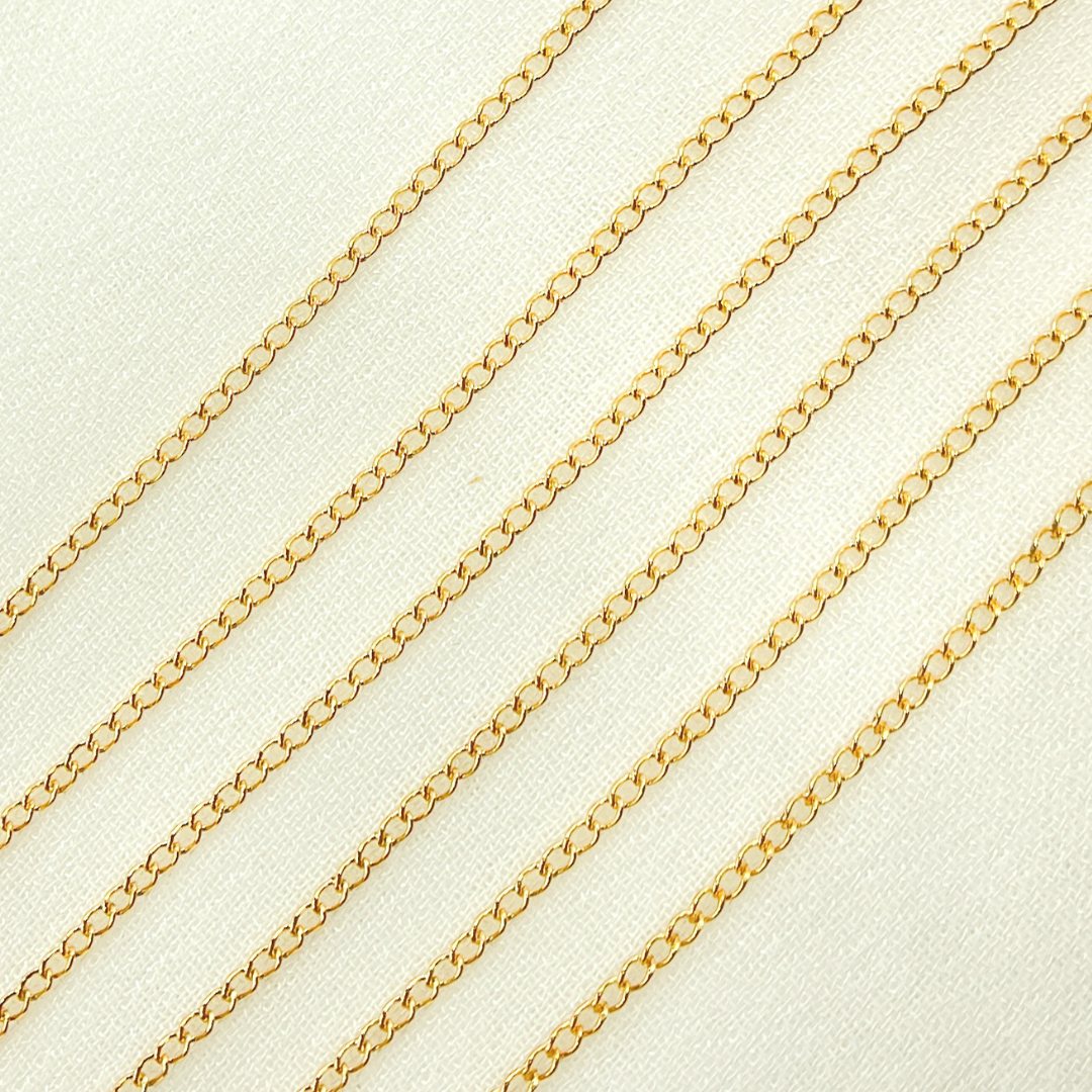 14K Gold Filled Curb Link Chain.  1120CGF