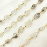 Load image into Gallery viewer, DQ2. Diamond Quartz Gold Plated Wire Chain.
