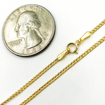 Load image into Gallery viewer, 14K Solid Gold Flat Curb Necklace