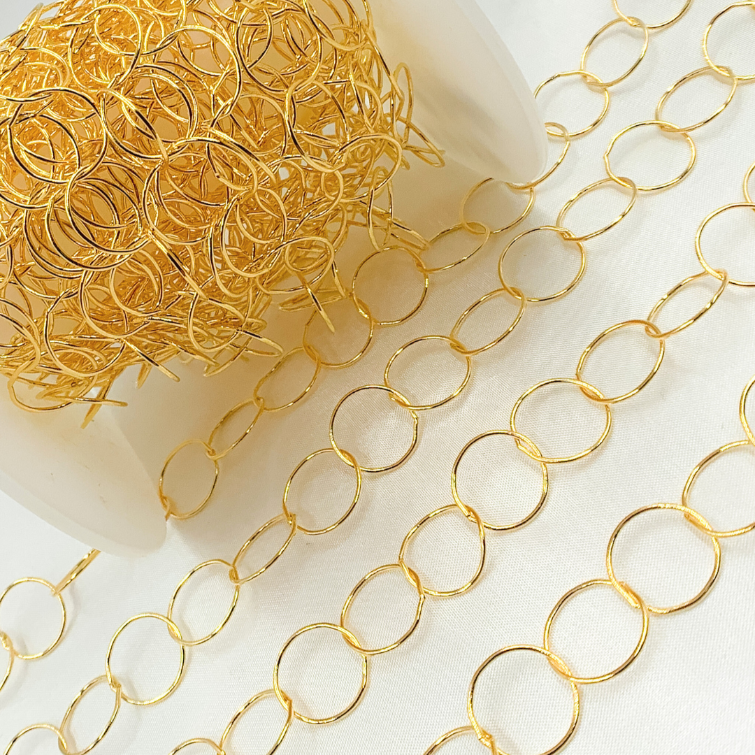 14k Gold Filled Circle Link Chain.  748GF