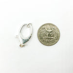 Load image into Gallery viewer, 925 Sterling Silver Pear Clasp 25x15mm
