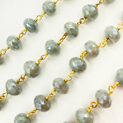 Coated Quartz Gold Plated Wire Chain