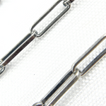 Load image into Gallery viewer, Oxidized 925 Sterling Silver Flat Paperclip Link Chain. V128OX
