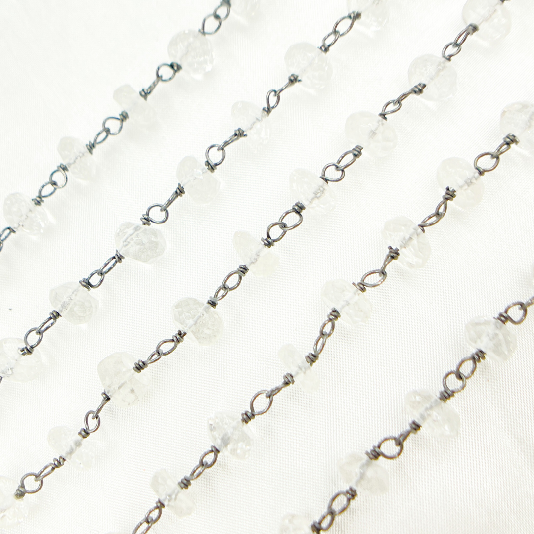 Crystal Oxidized Wire Chain. CR25