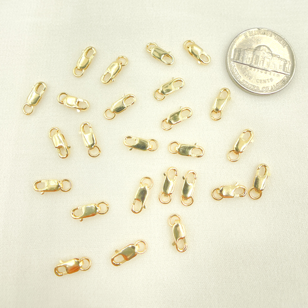 14K Solid Gold Lobster Clasp 8.4mm