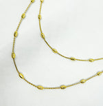 Load image into Gallery viewer, 925 Sterling Silver Satellite Gold Plated Necklace. 8Necklace
