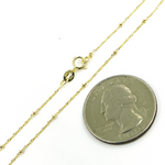 Load image into Gallery viewer, 020GBLSIS4. 14K Solid Gold Wheat Satellite Chain
