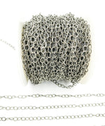 Load image into Gallery viewer, Oxidized 925 Sterling Silver Twisted Oval Link Chain. 2207AOX
