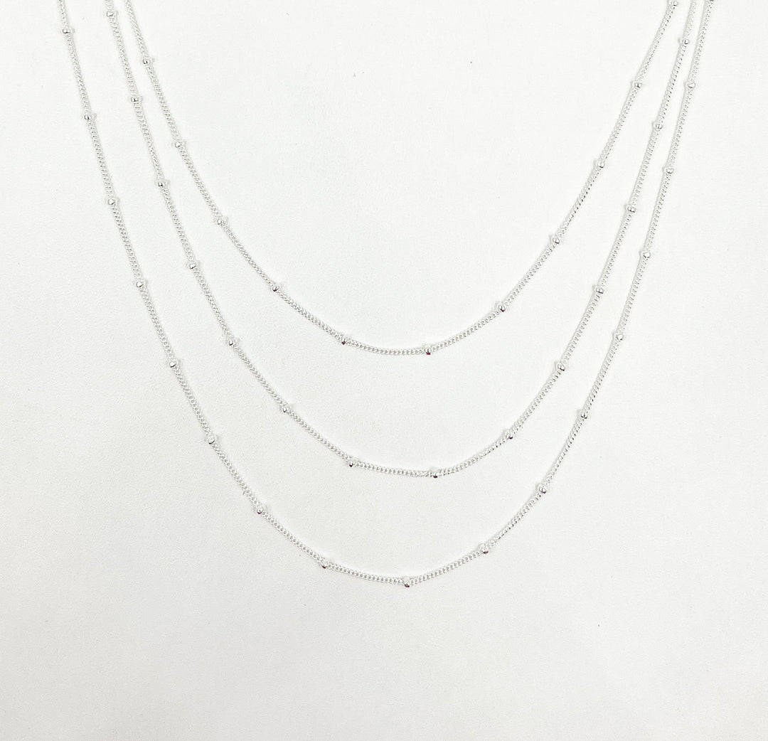 925 Sterling Silver Satellite Chain. 444SS