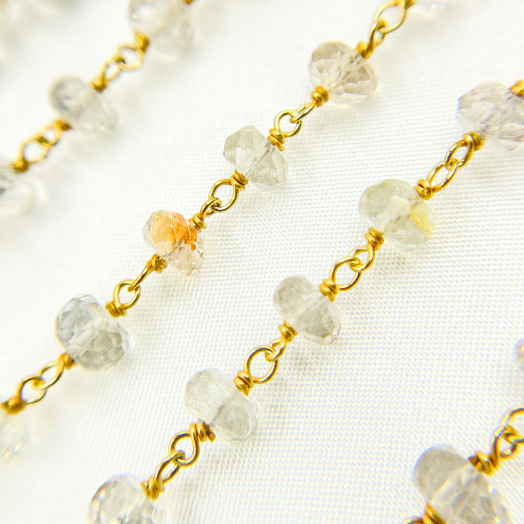 Imperial Topaz Gold Plated Wire Chain
