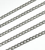 Load image into Gallery viewer, Oxidized 925 Sterling Silver Curb Link Chain. X12OX
