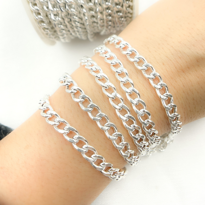 925 Sterling Silver Curb Chain