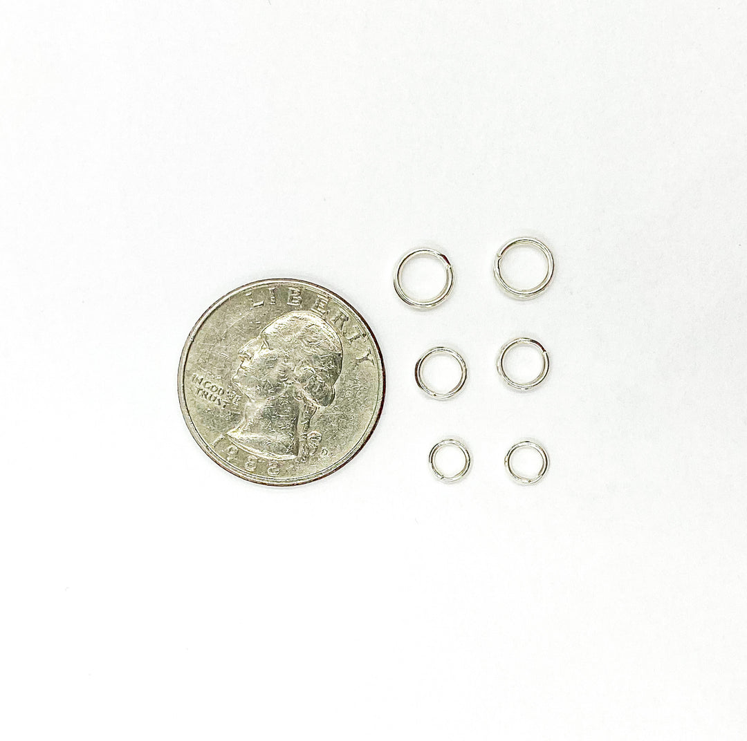 925 Sterling Silver Split Rings 5,6 & 7mm