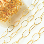 Load image into Gallery viewer, 14k Gold Filled Hammered Oval Link Chain.  674KGF
