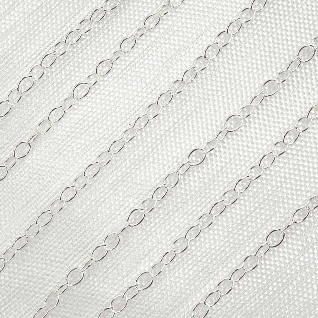 Sterling Silver Oval Cable Chain