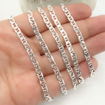 Load image into Gallery viewer, 925 Sterling Silver Flat Marina Link Chain. Y66SS
