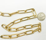 Load image into Gallery viewer, Gold Plated 925 Sterling Silver Thick Hollow Chain. 554MTGP
