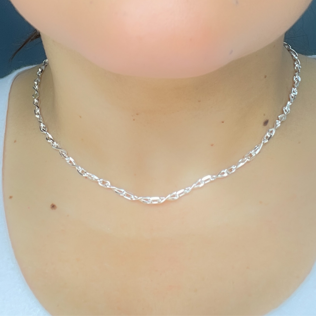 925 Sterling Silver Infinity Necklace. 10014808FDNecklace