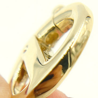 14K Solid Gold Gucci Style Clasp 17x12mm.