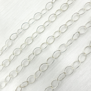 Sterling Silver Twisted Oval Link Chain