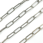 Load image into Gallery viewer, Oxidized 925 Sterling Silver Texture Paper Clip Chain. V145OX
