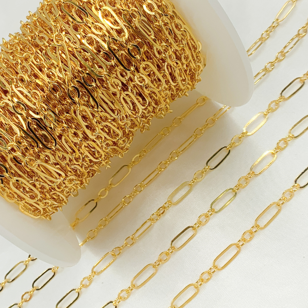 14k Gold Filled Long and Short Link Chain.  283F