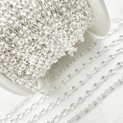 Sterling Silver Marina and Cable Link Chain