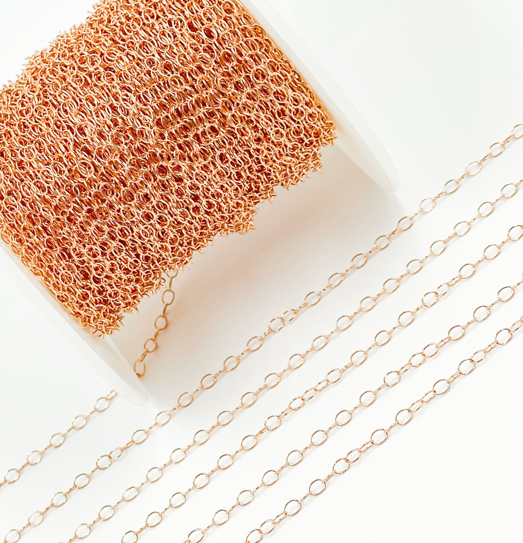 Rose Gold Filled Cable Chain. 1310RGF