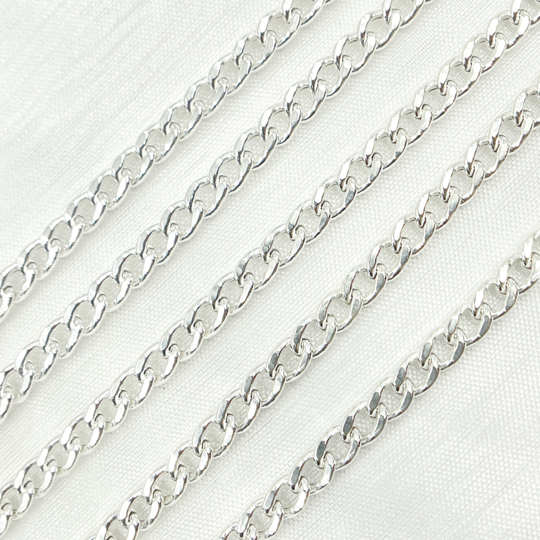 925 Sterling Silver Curb Chain