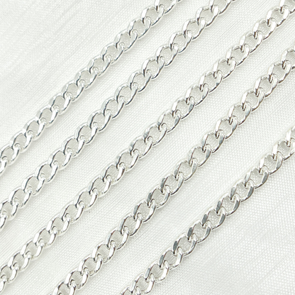 925 Sterling Silver Curb Chain