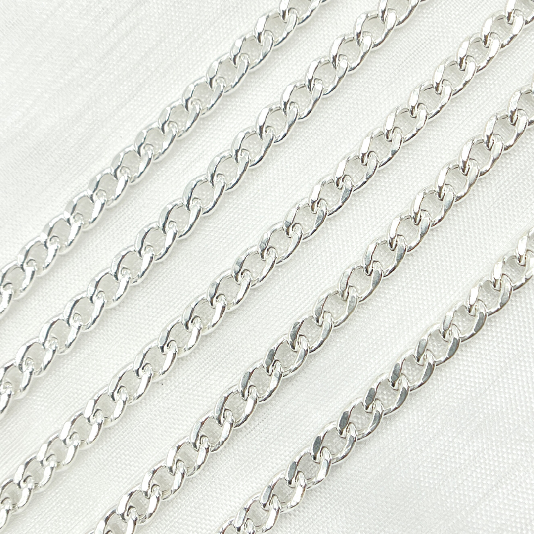 925 Sterling Silver Curb Chain. V45SS