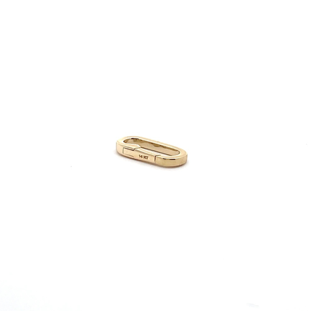 14K Solid Gold Oval Clasp
